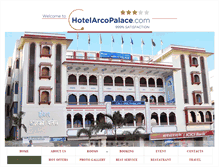 Tablet Screenshot of hotelarcopalace.com